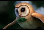  black_eyes bow bowtie chiakiro gen_7_pokemon leaf looking_away no_humans owl pokemon pokemon_(creature) realistic rowlet solo wings 