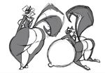  anthro big_breasts big_butt breast_expansion breasts butt butt_expansion chloe chloe_sinclaire conditional_dnp expansion female fur grey_fur growth hair huge_breasts huge_butt hyper hyper_breasts inflation jollyjack kevemperor long_hair looking_back mammal multicolored_fur nipples simple_background sketch skunk smile solo thick_thighs two_tone_fur white_background white_fur white_hair wide_hips 