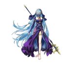  aqua_(fire_emblem) dress fire_emblem fire_emblem_heroes fire_emblem_if kaya8 nintendo see thighhighs through weapon 