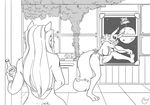  alcohol apron beverage black_and_white bottle breasts butt clothing digimon dress female hair humor invalid_color invalid_tag isometric_exercise jenny kitchen long_hair meme monochrome moon oven renamon side_boob smoke steamed_hams the_simpsons window wine yawg 