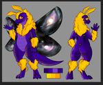  2017 antennae anthro arthropod butt digital_media_(artwork) female fluffy hi_res hybrid insect kobold looking_at_viewer model_sheet moth mothbold nude pussy scalie shaded smile solo standing star stardust_(zephyr) stupidshepherd wings zephyr_cloudrunner 