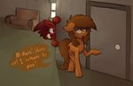  bathroom braces dialogue digital_media_(artwork) duo earth_pony equine fan_character female horse male mammal mars_miner marsminer mean my_little_pony pony prank venus_spring 