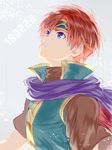  blue_eyes fire_emblem fire_emblem:_fuuin_no_tsurugi headband male_focus red_hair roy_(fire_emblem) scarf solo yuki_(yuki2061) 