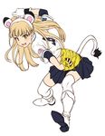  :d animal_ears bangs baseball_jersey baseball_mitt black_skirt blonde_hair blunt_bangs boots fake_animal_ears fang full_body gloves hat high_heel_boots high_heels idolmaster idolmaster_cinderella_girls jougasaki_rika lion_ears lion_tail long_hair looking_at_viewer navy_blue_skirt nigou nippon_professional_baseball open_mouth pitching pleated_skirt saitama_seibu_lions short_sleeves skirt smile solo submarine_pitch tail thighhighs white_footwear white_gloves white_legwear 