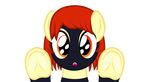  2018 alpha_channel amber_eyes animated badumsquish eye_shimmer fan_character fangs female hair lamia looking_at_viewer milk_snake my_little_pony naga reaction_image red_hair reptile scalie simple_background snake solo tailwag transparent_background 