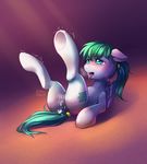  2017 after_sex anus blush breath butt cum_from_pussy cum_leaking cutie_mark equine eyelashes fan_character feathered_wings feathers female feral hair_tie hi_res hooves koldangrey legs_up lying mammal my_little_pony nude on_back open_mouth pegasus ponytail pussy saliva shadow shaking signature simple_background solo sunlight tail_ring teal_eyes teal_hair teeth tongue tongue_out underhoof white_feathers wings 