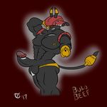  2017 abs anthro anthrofied ball_tuft balls biped bovine butt clothing curved_horn digital_drawing_(artwork) digital_media_(artwork) dipstick_horn erection eye_markings facial_piercing foreshortening glans green_eyes grey_balls grey_body grey_horn grey_penis grey_tail hand_behind_head hooves horn humanoid_penis legendary_pok&eacute;mon long_tail looking_at_viewer male mammal markings mostly_nude multicolored_body muscular muscular_male muscular_thighs navel_rim nintendo nipple_piercing nipples nose_piercing nose_ring pecs penis piercing pinup pok&eacute;mon pok&eacute;mon_(species) pok&eacute;morph pose presenting presenting_penis pseudo_clothing pubes raised_arm red_background red_body red_eyes red_markings seductive septum_piercing simple_background solo standing tail_tuft tapu_bulu terrykurosu thong tuft two_tone_eyes two_tone_horn two_tone_tail underwear underwear_down video_games white_body white_markings yellow_body yellow_hooves yellow_horn yellow_nipples yellow_nose yellow_tail 