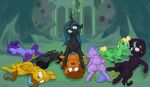  changeling egg egg_inflation equine fan_character female friendship_is_magic horse male mammal marsminer my_little_pony oviposition ovipositor pony queen_chrysalis_(mlp) venus_spring 