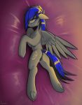  2017 adelle_star anatomically_correct anatomically_correct_pussy animal_genitalia animal_pussy anus butt digital_media_(artwork) equine equine_pussy fan_character feathers female feral friendship_is_magic fur hair horse looking_at_viewer mammal my_little_pony nude paganee pony presenting presenting_anus presenting_pussy pussy raised_tail simple_background smile solo wings 