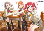  kurosawa_ruby love_live!_sunshine!! seifuku shiokazunoko takami_chika watanabe_you 