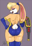  anthro butt diasfox female lagomorph lola_bunny looking_at_viewer looney_tunes mammal rabbit thick_thighs warner_brothers 