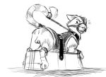  angry ball_gag bdsm bench blush bondage bound cat chicomaster collar cute feline forced gag gagged harness humiliation leash looking_back mammal raised_tail simple_background 