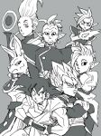  :o ;) annoyed armor beerus black_eyes black_hair character_request crossed_arms dougi dragon_ball dragon_ball_super dragon_ball_z earrings egyptian_clothes expressionless eyebrows_visible_through_hair eyelashes frown gloves grey_background greyscale hand_on_hip jewelry kaioushin looking_at_another mohawk monochrome multiple_boys one_eye_closed open_mouth simple_background smile son_gokuu spiked_hair staff super_saiyan sweatdrop sword tetsuyo vegeta weapon whis white_hair wristband zamasu 