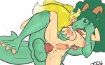  balls big_breasts blonde_hair blush breasts canine dickgirl dickgirl/herm dickgirl_penetrating dragon eyes_closed fox green_eyes green_hair hair haley_sturmbringer_(character) herm horn huge_breasts intersex intersex/intersex intersex_penetrating interspecies mammal penetration penis pussy tongue tongue_out triumphantobtuse vaginal vaginal_penetration 