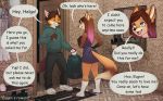  2017 anthro canine clothed clothing comic dialogue english_text eugen female fox fur hair helga_(iskra) iskra male mammal text 