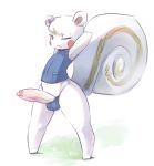  anthro big_penis bulge clothed clothing erection humanoid_penis looking_at_viewer male mammal marshal_(animal_crossing) penis rodent solo somnamg squirrel wide_hips 