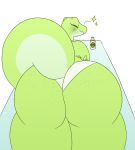  2018 alpha_channel anthro big_butt bikini butt clothing eyes_closed female hi_res huge_butt joy_(sssonic2) lightningfire12 lizard lying on_front reptile scalie solo swimsuit thick_thighs 