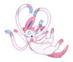  &lt;3 2017 3_toes alpha_channel ambiguous_gender blue_fur blue_pawpads blue_sclera blue_stripes bow canine cute cyan_stripes digital_drawing_(artwork) digital_media_(artwork) digitigrade eeveelution fangs feral full-length_portrait fur girly gloves_(marking) happy hatching_(technique) head_tuft looking_at_viewer mammal markings meeka-kun multicolored_fur nintendo nude open_mouth open_smile pawpads pink_fur pink_stripes pink_tail pok&eacute;mon pok&eacute;mon_(species) portrait quadruped ribbons side_view simple_background smile socks_(marking) solo spread_arms striped_fur stripes suspended_in_midair sylveon tendrils toes transparent_background video_games white_eyes white_fur 