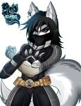  alpha_channel anthro black_hair canine clothed clothing darkfang100 darkfangcomics fur grey_fur hair hunter_silva male mammal orange_eyes simple_background solo stealth_the_series transparent_background wolf 