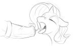  animal_genitalia animal_penis black_and_white caboni32 cum disembodied_penis duo equine equine_penis erection eyes_closed female feral friendship_is_magic hair horn male male/female mammal monochrome my_little_pony open_mouth penis rarity_(mlp) sketch solo_focus tongue tongue_out unicorn vein 
