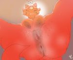  2018 anthro anus bedroom_eyes big_breasts biped breasts brown_nipples bun_snn butt clitoris darkened_genitals digital_drawing_(artwork) digital_media_(artwork) dragon eyelashes fangs female grey_background half-closed_eyes horn inverted_nipples lighting long_tail looking_at_viewer looking_down low-angle_view multi_eye nipples non-mammal_breasts nude presenting presenting_anus presenting_hindquarters presenting_pussy pussy red_anus red_horn red_pussy red_spikes red_tail scales scalie seductive simple_background slit_pupils smile soft_focus solo spikes spread_legs spreading sweat third_eye worm&#039;s-eye_view yellow_eyes 