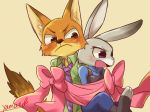  anthro canine disney female fox fur judy_hopps lagomorph male mammal nick_wilde purple_eyes rabbit yamatoooooo zootopia 