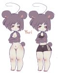  bear blush citykings clothing crossed_arms female female/female mammal nude off/on panda shorts small_(disambiguation) 