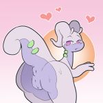  &lt;3 anthro anus blush butt female goodra hi_res itsunknownanon nintendo nude open_mouth pink_eyes pok&eacute;mon pok&eacute;mon_(species) presenting puffy_anus pussy solo video_games 