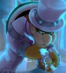  anthro blonde_hair bowser breasts claws clothing dress female gloves hair hat hi_res human human_on_anthro interspecies kiss_mark koopa legwear male male/female mammal mario_bros naughtymagnta nintendo nipples princess_peach scalie shell signature size_difference spikes suit video_games wedding_dress 
