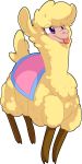  2018 alpaca alpha_channel camelid digital_media_(artwork) feral fizzy-dog hi_res mammal paprika_paca_(tfh) simple_background smile solo them&#039;s_fightin&#039;_herds tongue tongue_out transparent_background 