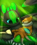  book bui buizel cute dragon forest garruuk how_to_train_your_dragon male night_fury nintendo pok&eacute;mon pok&eacute;mon_(species) sleeping tree twintails_(disambiguation) video_games wings 