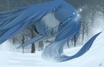  bare_tree beak bird claws commentary creature flying gen_1_pokemon legendary_pokemon no_humans outdoors pokemon pokemon_(creature) red_eyes rock-bomber signature snow solo tail tree 