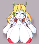  big_breasts blonde_hair bra breasts bust_portrait cave_story clothing curly_brace female hair humanoid latchk3y machine not_furry portrait robot solo tongue tongue_out underwear video_games 