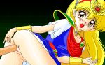  akazukin_chacha blonde_hair bottomless magical_princess open_mouth pussy sex uncensored 