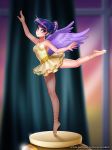  2017 alternate_species animal_humanoid ballerina clothed clothing digital_media_(artwork) equine equine_humanoid feathered_wings feathers female footwear friendship_is_magic hair horn human humanized humanoid mammal multicolored_hair my_little_pony pose purple_eyes purple_feathers racoon-kun slippers smile solo twilight_sparkle_(mlp) wings 