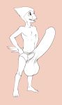  anthro avian bird bulge clothing cub erection erection_under_clothes hyper hyper_bulge male pulsar pulsar_(character) solo underwear young 