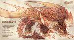  blitzdrachin capcom claws dragon feral monster_hunter nergigante open_mouth quadruped spikes text video_games wings 