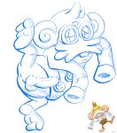  anthro balls bob-jiggles clothing digital_media_(artwork) doctor erection eyewear goggles hi_res humanoid_penis invalid_background invalid_tag male mammal monkey penis primate sketch solo super_monkey_ball video_games 