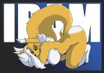  all_fours anthro big_breasts breasts digimon female fur looking_at_viewer nipples nude renamon solo yawg 