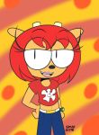  caprine clothed clothing female fur hair lammy_lamb mammal orange_fur parappa_the_rapper red_hair sheep um_jammer_lammy video_games 