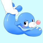  ambiguous_gender bestiality blush duo female female/ambiguous feral fingering human looking_at_viewer mammal marine nintendo pinniped pok&eacute;mon pok&eacute;mon_(species) popplio pussy pussy_juice sex unknown_artist video_games 
