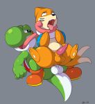  bui buizel bulge forced male male/male mario_bros nintendo pok&eacute;mon pok&eacute;mon_(species) sex slimefur tongue twintails_(disambiguation) video_games yoshi 