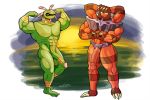  anthro barbaracle cradily flexing humanoid_penis male muscular nintendo penis pok&eacute;mon pok&eacute;mon_(species) smutty-smeargle video_games 