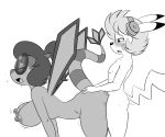  all_fours anthro breasts doggystyle duo female flygon from_behind_position hair lonbluewolf male male/female maylene_(aj_the_flygon) nintendo pikachu pok&eacute;mon pok&eacute;mon_(species) sex video_games 