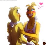  anthro avian bird blush chica_(fnaf) chicken female five_nights_at_freddy&#039;s five_nights_at_freddy&#039;s_2 namygaga toy_chica_(fnaf) video_games 