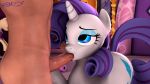  2018 3d_(artwork) bestiality blue_eyes cutie_mark digital_media_(artwork) duo equine erection faceless_male fellatio female feral friendship_is_magic godoffury hair horn horse human human_on_feral interspecies male male/female mammal my_little_pony nude open_mouth oral penis pony purple_hair rarity_(mlp) sex source_filmmaker tongue tongue_out unicorn 
