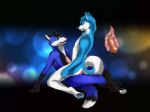  anal canine dog fox husky kimo male male/male mammal vulpe whitefoxfromouterspace zan 