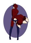  bulge butt canine clothing fox fur girly invalid_tag lingerie male mammal red_fur xyxoxi yumiki 
