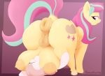  2018 animal_genitalia animal_pussy anus butt cutie_mark digital_media_(artwork) duo equine equine_pussy fan_character female feral hair mammal multicolored_hair my_little_pony pegasus puffy_anus pussy smile snuckums teats two_tone_hair wings 