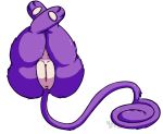  2018 anus big_butt butt digital_media_(artwork) female feral fur mammal nintendo nipples nude nulloffset pok&eacute;mon pok&eacute;mon_(species) presenting presenting_hindquarters purple_fur pussy raised_leg rattata rodent simple_background solo thick_thighs video_games white_background wide_hips 